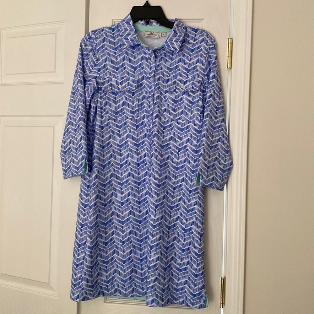 Vineyard Vines 3/4 sleeve performance dress / size S